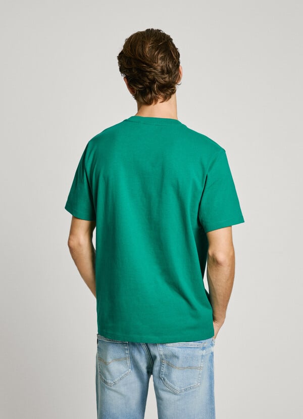 Pepe Jeans Camiseta Logo Bordado Fit Regular
