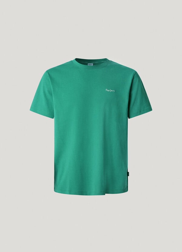 Pepe Jeans Camiseta Logo Bordado Fit Regular