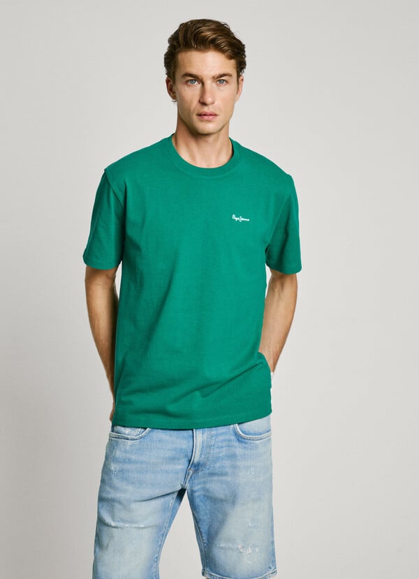 Pepe Jeans camiseta logo bordado fit regular