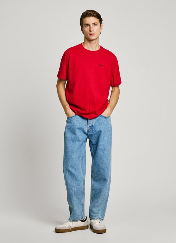 Pepe Jeans camiseta logo bordado fit regular