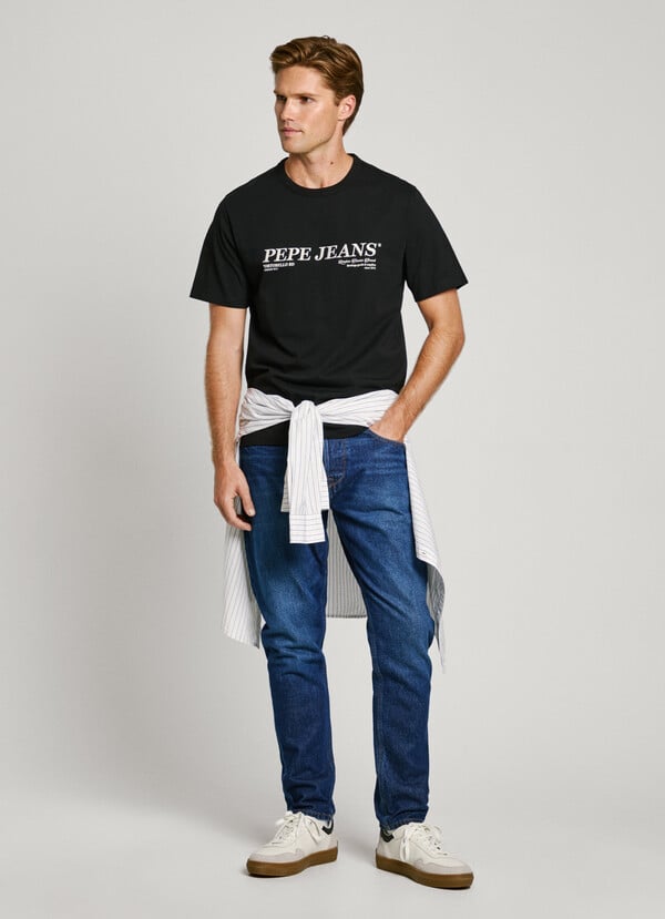 Pepe Jeans Camiseta Logo Bordado Fit Regular