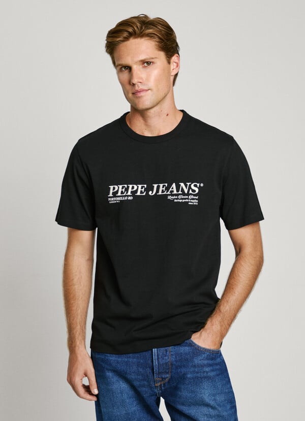 Pepe Jeans camiseta logo bordado fit regular