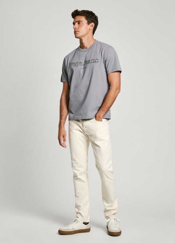 Pepe Jeans Camiseta Logo Con Parches Fit Regular