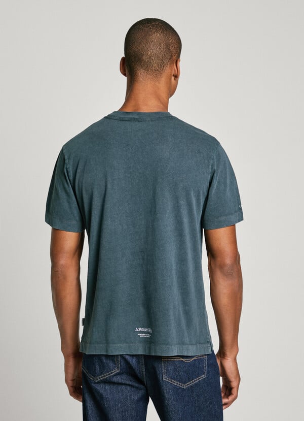 Pepe Jeans Camiseta Logo En Relieve Fit Regular