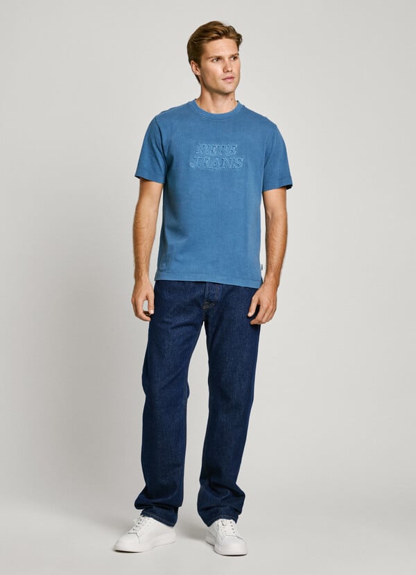 Pepe Jeans Camiseta Logo En Relieve Fit Regular
