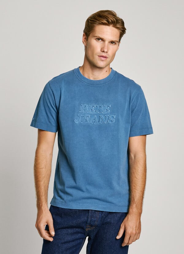Pepe Jeans camiseta logo en relieve fit regular
