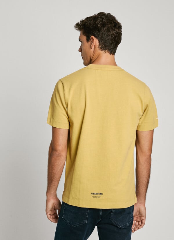Pepe Jeans Camiseta Logo En Relieve Fit Regular
