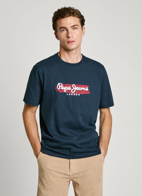 Pepe Jeans camiseta logo estampado fit regular