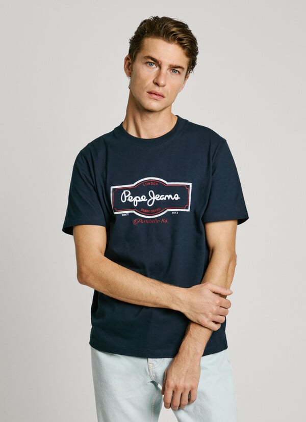 Pepe Jeans Camiseta Logo Estampado Fit Regular