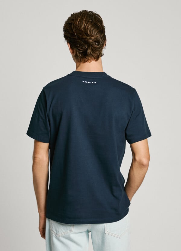 Pepe Jeans Camiseta Logo Estampado Fit Regular