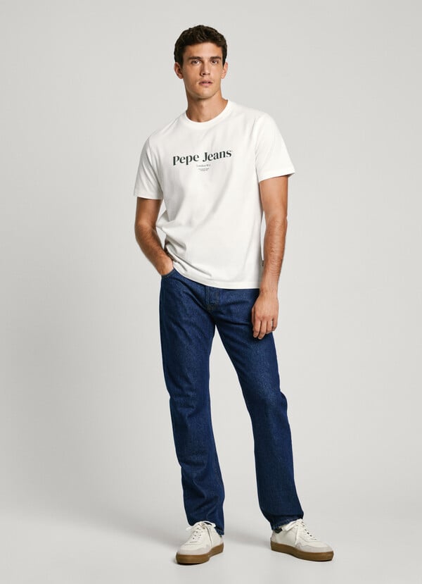 Pepe Jeans Camiseta Logo Estampado Fit Regular