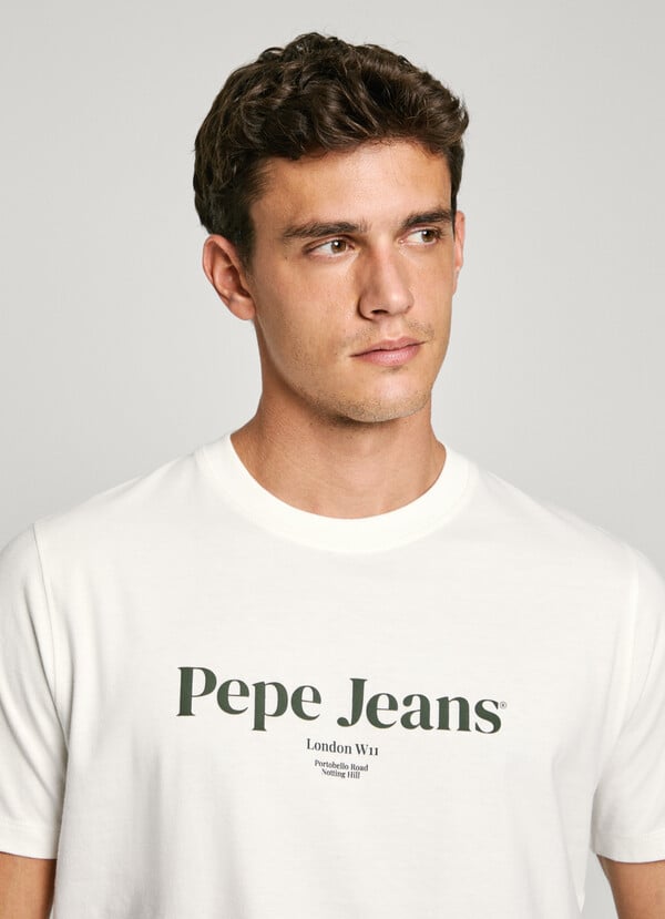 Pepe Jeans Camiseta Logo Estampado Fit Regular