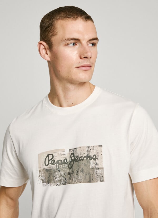 Pepe Jeans camiseta logo estampado fit regular