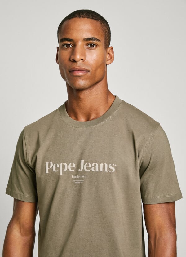 Pepe Jeans Camiseta Logo Estampado Fit Regular