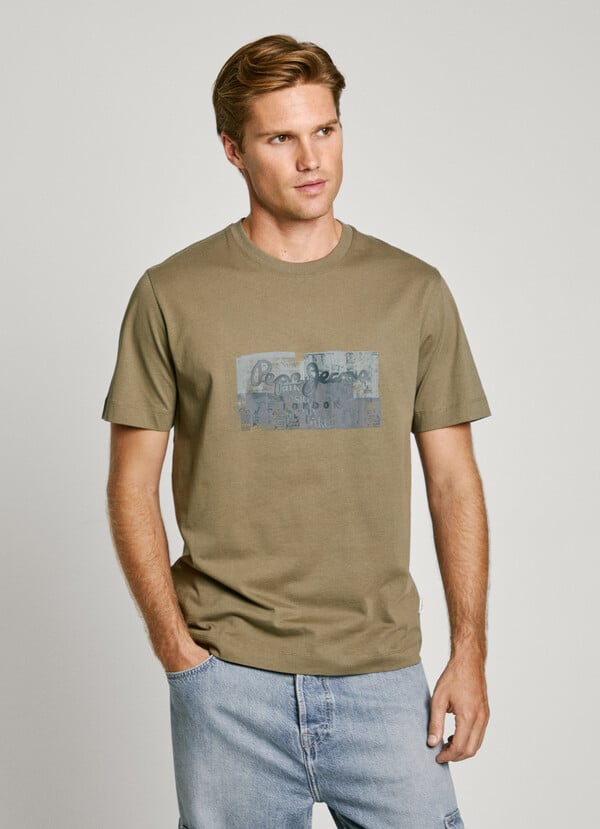 Pepe Jeans camiseta logo estampado fit regular