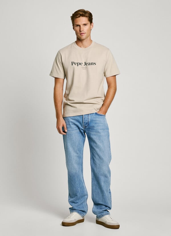 Pepe Jeans Camiseta Logo Estampado Fit Regular