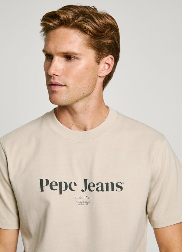 Pepe Jeans Camiseta Logo Estampado Fit Regular