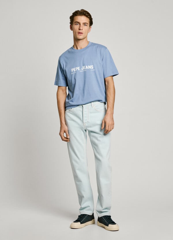 Pepe Jeans Camiseta Logo Estampado Fit Regular