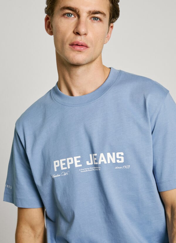 Pepe Jeans Camiseta Logo Estampado Fit Regular