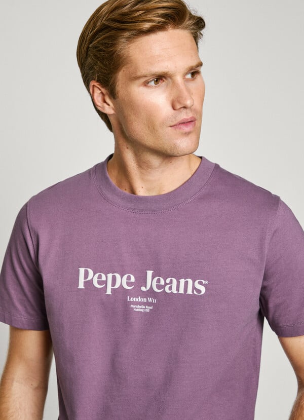 Pepe Jeans Camiseta Logo Estampado Fit Regular