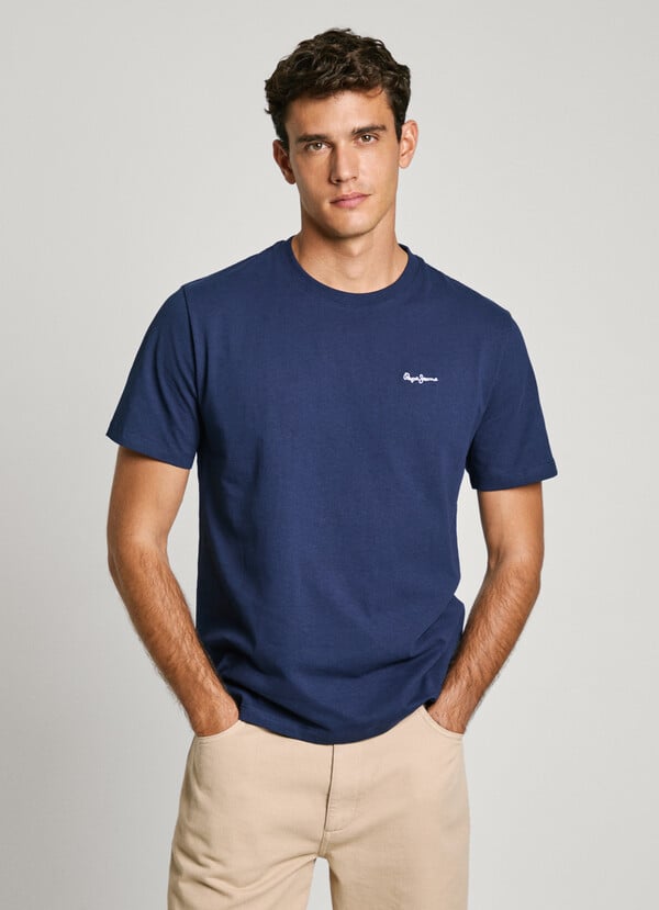 Pepe Jeans Camiseta Logo Estampado Fit Regular