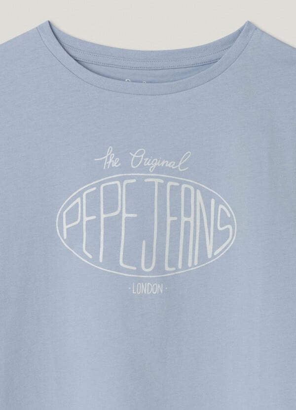 Pepe Jeans Camiseta Logo Estampado Fit Relaxed