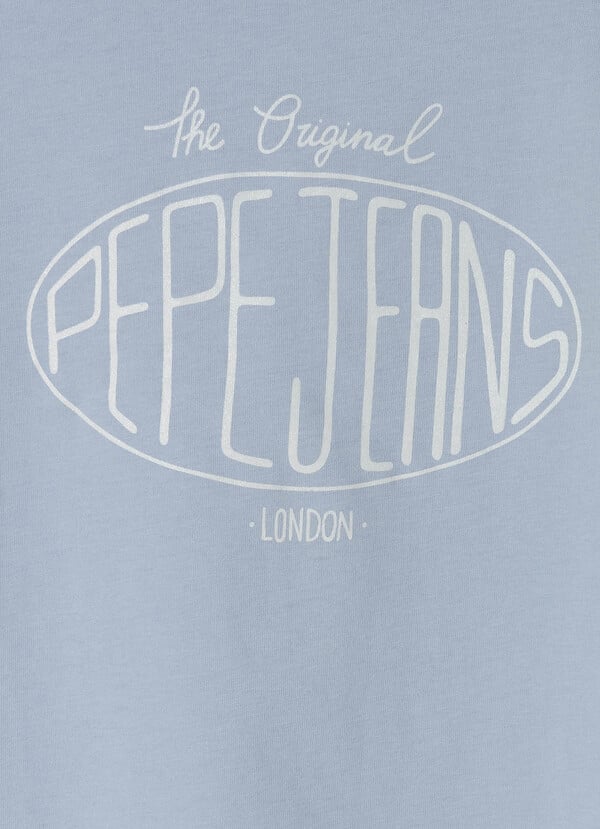 Pepe Jeans Camiseta Logo Estampado Fit Relaxed
