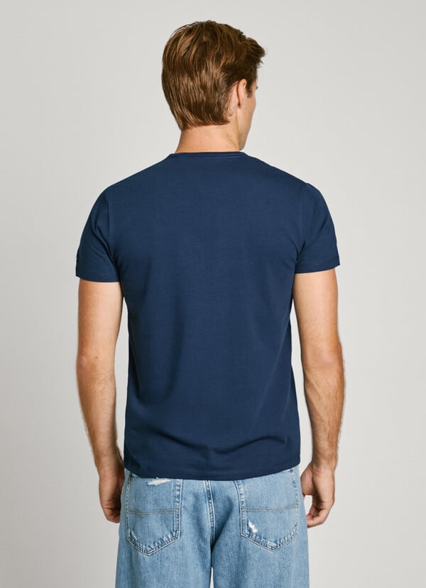 Pepe Jeans Camiseta Logo Estampado Fit Slim