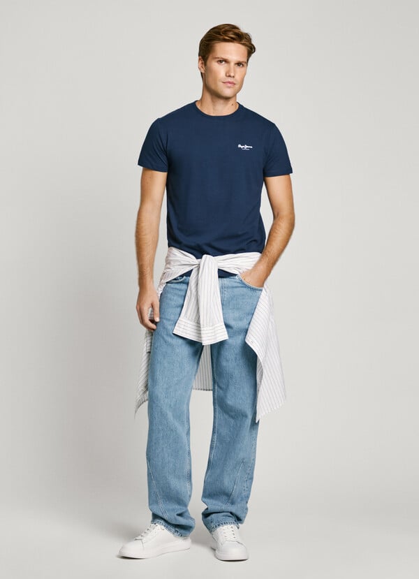Pepe Jeans Camiseta Logo Estampado Fit Slim