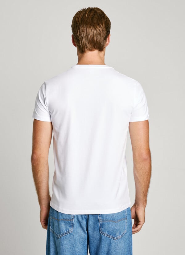 Pepe Jeans Camiseta Logo Estampado Fit Slim