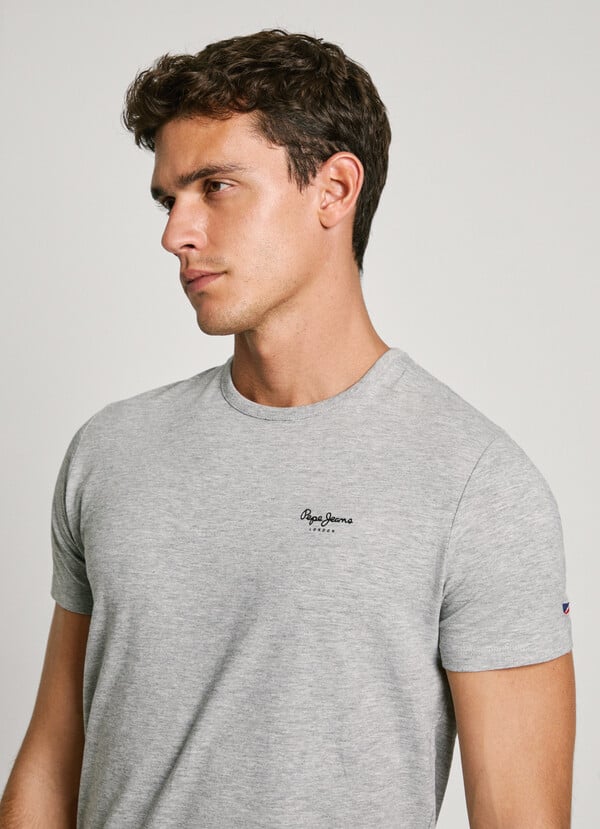 Pepe Jeans Camiseta Logo Estampado Fit Slim