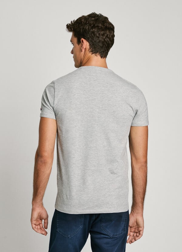 Pepe Jeans Camiseta Logo Estampado Fit Slim