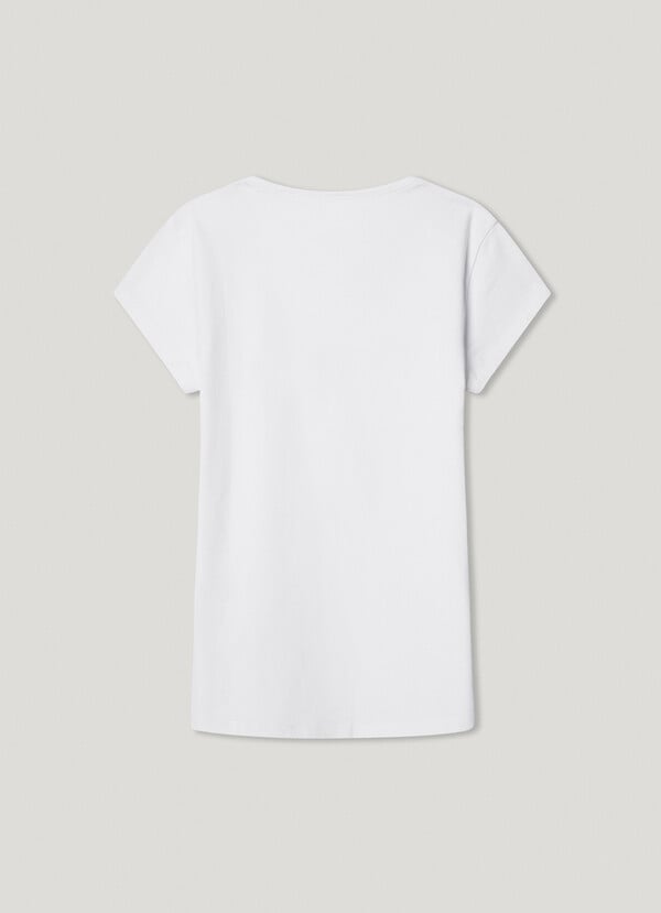 Pepe Jeans Camiseta Logo Estampado Fit Slim