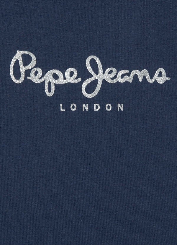 Pepe Jeans Camiseta Logo Estampado Fit Slim