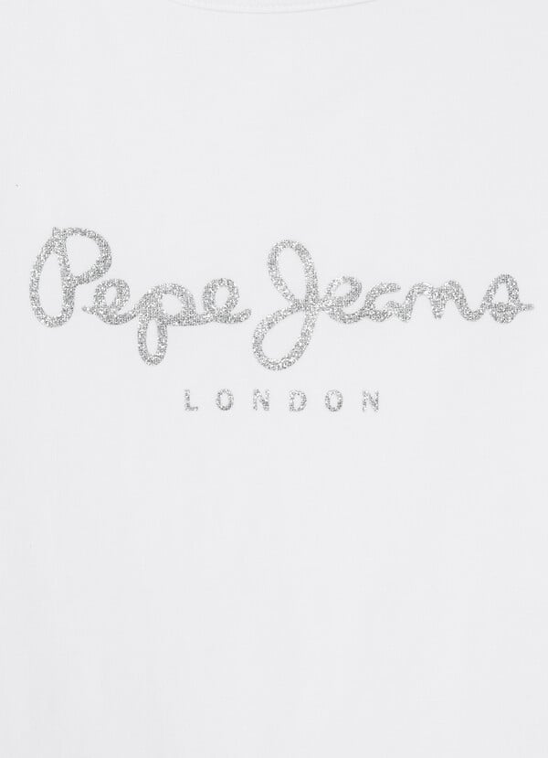 Pepe Jeans Camiseta Logo Estampado Fit Slim