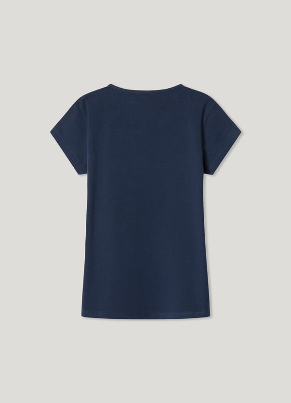 Pepe Jeans Camiseta Logo Estampado Fit Slim