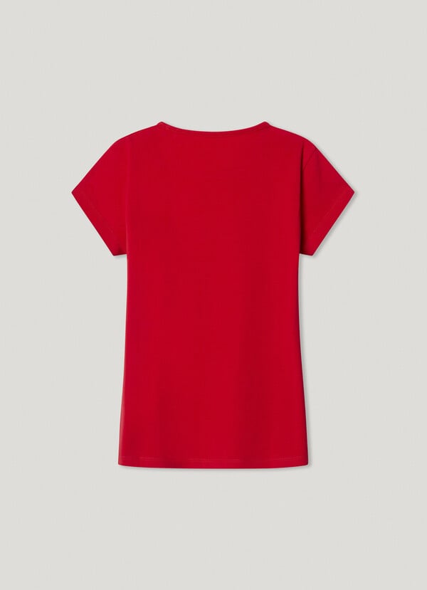 Pepe Jeans Camiseta Logo Estampado Fit Slim