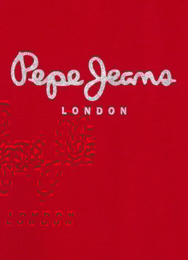 Pepe Jeans Camiseta Logo Estampado Fit Slim