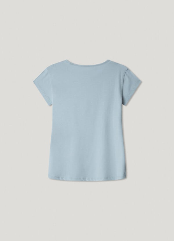 Pepe Jeans Camiseta Logo Estampado Fit Slim