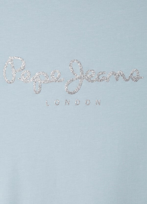 Pepe Jeans Camiseta Logo Estampado Fit Slim