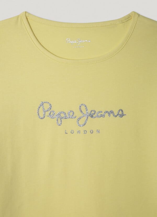 Pepe Jeans Camiseta Logo Estampado Fit Slim