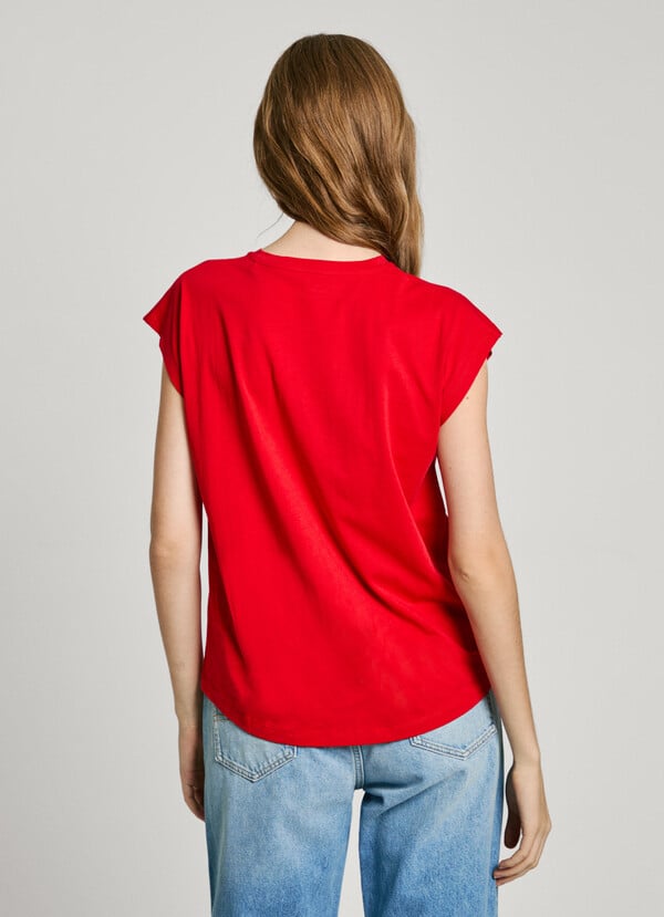 Pepe Jeans Camiseta Logo Estampado Fit Slim