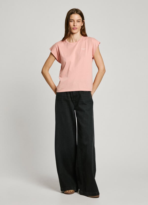 Pepe Jeans Camiseta Logo Estampado Fit Slim