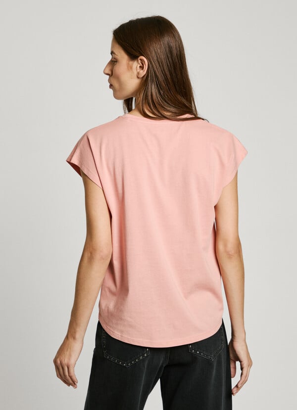 Pepe Jeans Camiseta Logo Estampado Fit Slim