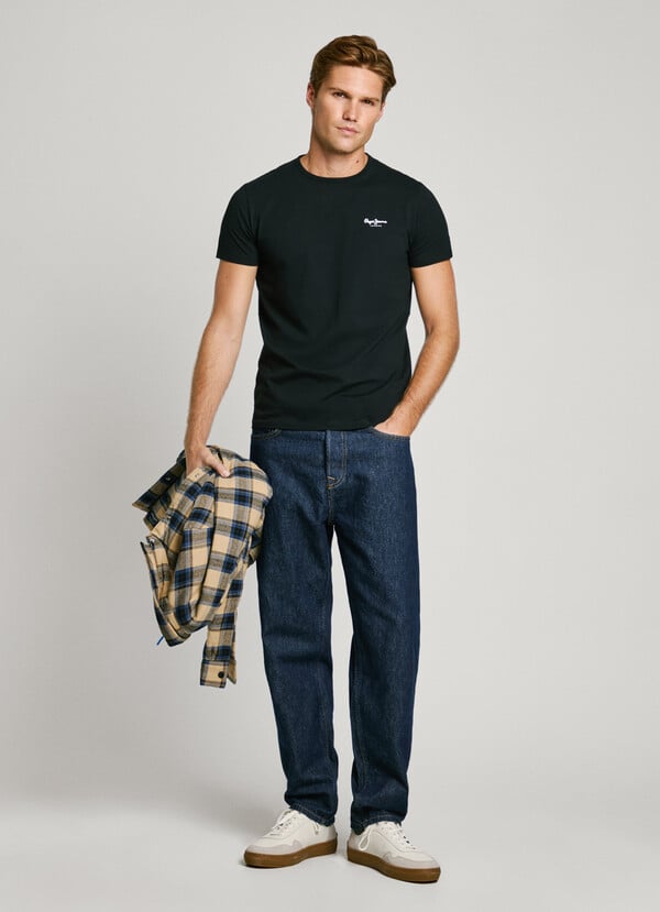 Pepe Jeans Camiseta Logo Estampado Fit Slim
