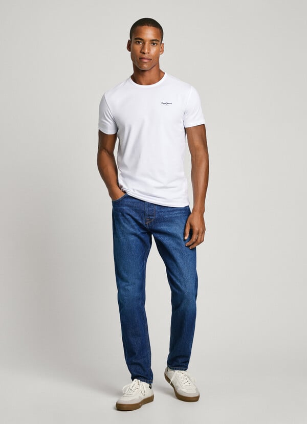 Pepe Jeans Camiseta Logo Estampado Fit Slim
