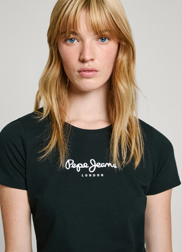 Pepe Jeans Camiseta Logo Estampado Fit Slim