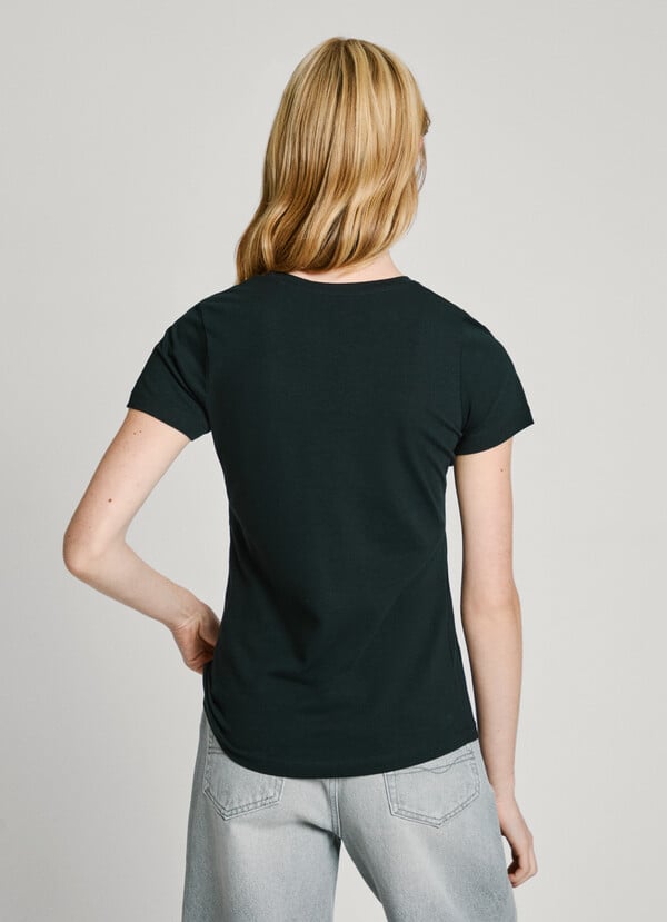 Pepe Jeans Camiseta Logo Estampado Fit Slim