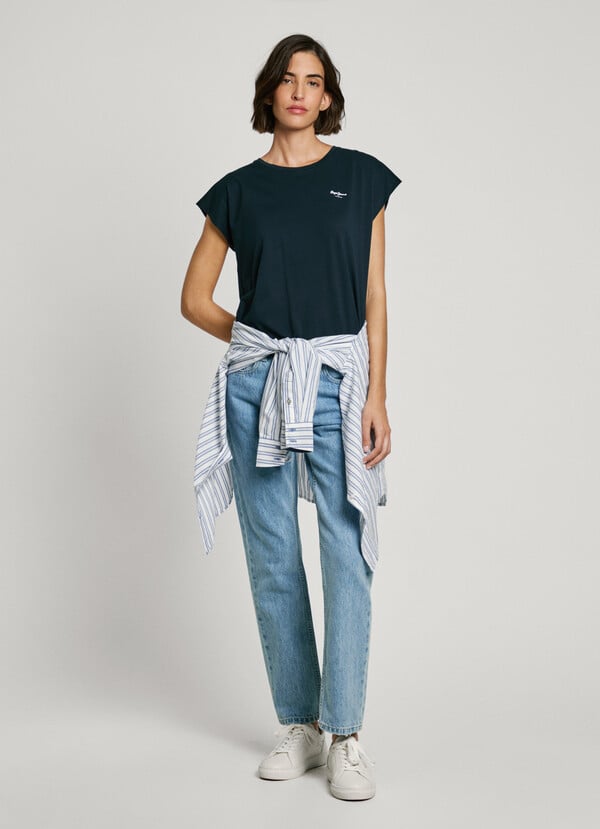 Pepe Jeans Camiseta Logo Estampado Fit Slim