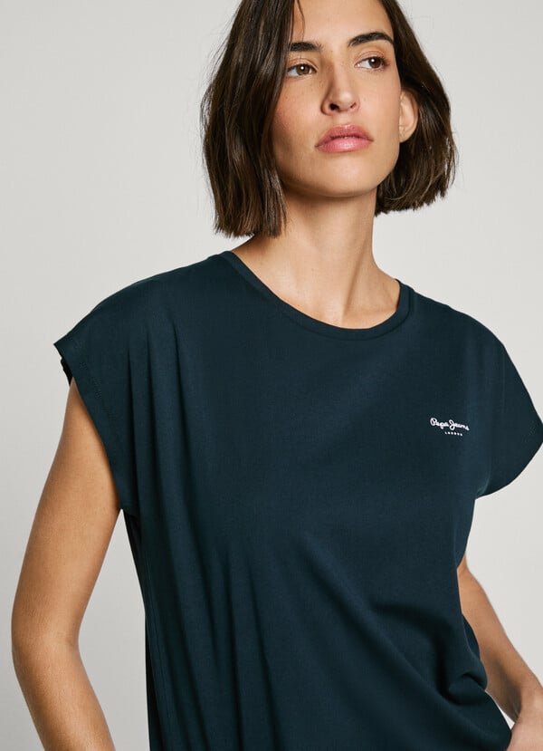 Pepe Jeans Camiseta Logo Estampado Fit Slim